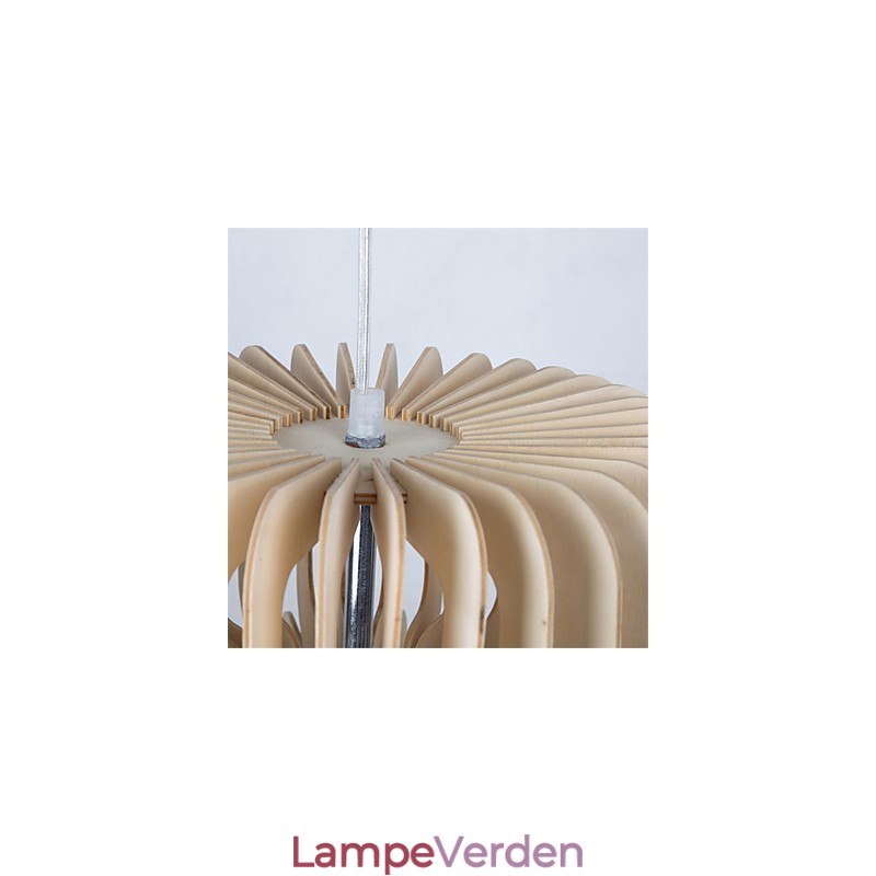 Vintage tre-lags kage lysekrone i træ