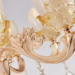 Europæisk stil atmosfære zinklegering Crystal Home lysekrone