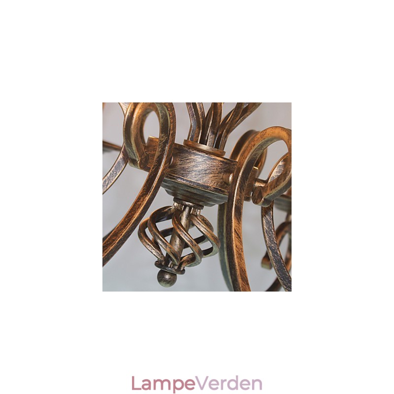 Retro Simple Lampe Kobberfarvet Lampe Stearinlys Lampe