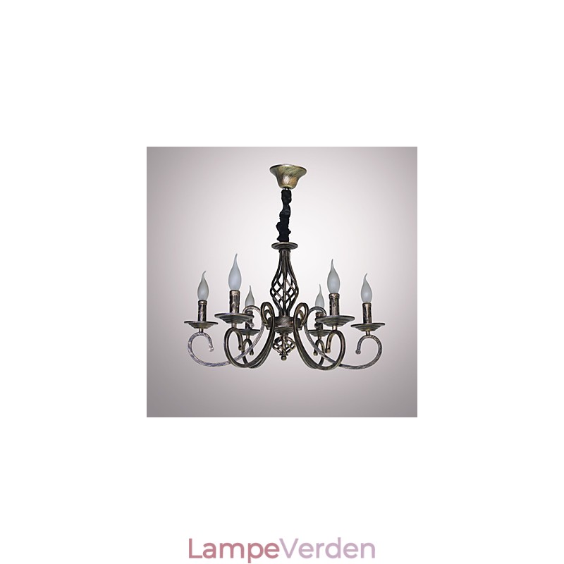 Retro Simple Lampe Kobberfarvet Lampe Stearinlys Lampe