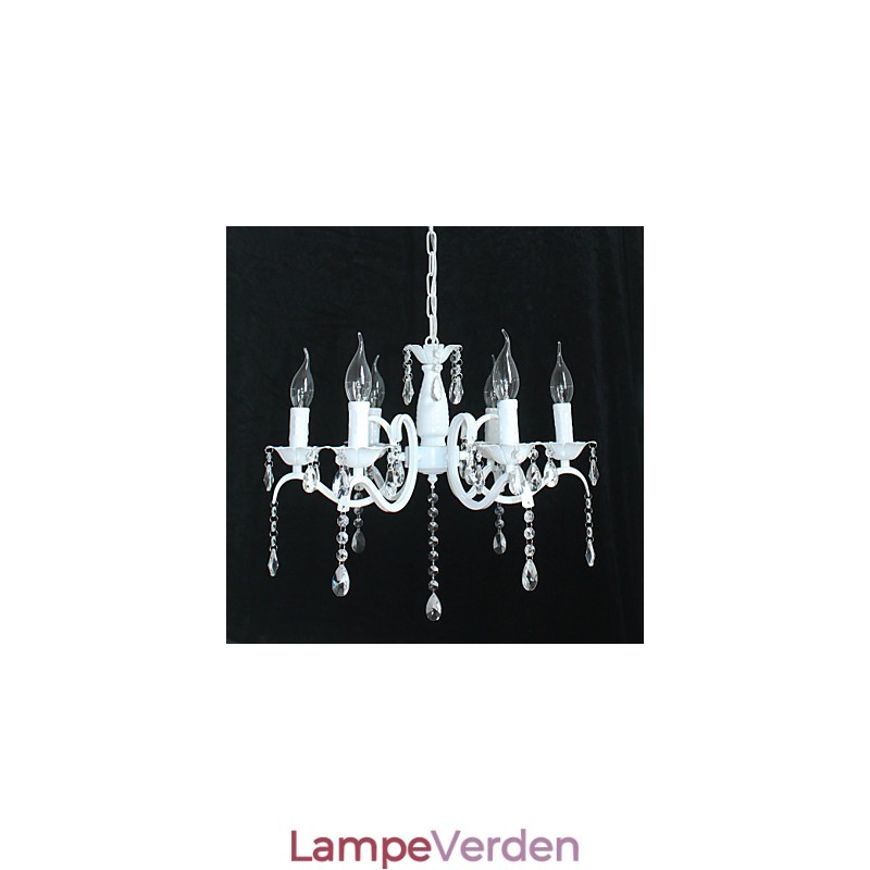 Lysekrone Moderne Krystal Mini Candle Style Jernlampe Lamper