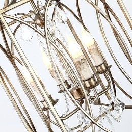 Fire lette vintage metal amerikansk industriel loft maleri farve europæisk lysekrone lampe indendørs dekorere pendel lampe