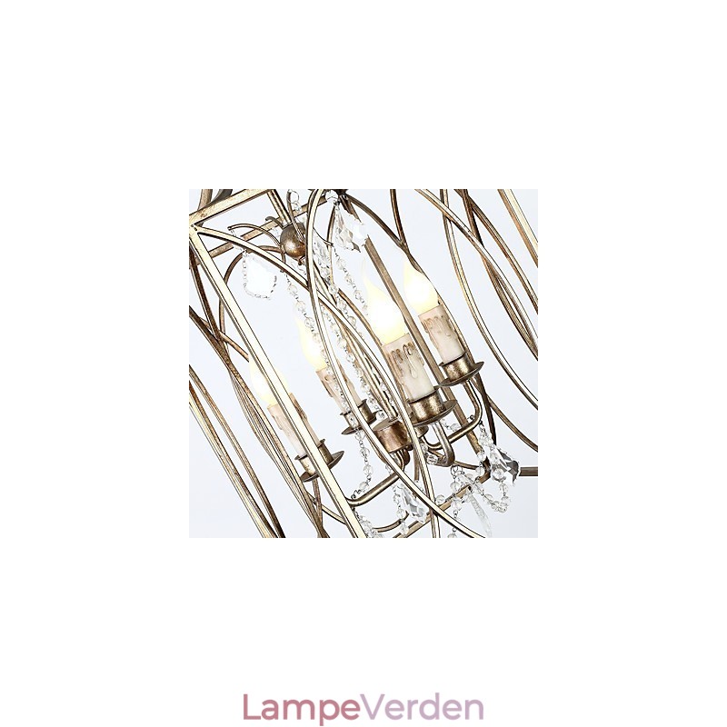 Fire lette vintage metal amerikansk industriel loft maleri farve europæisk lysekrone lampe indendørs dekorere pendel lampe