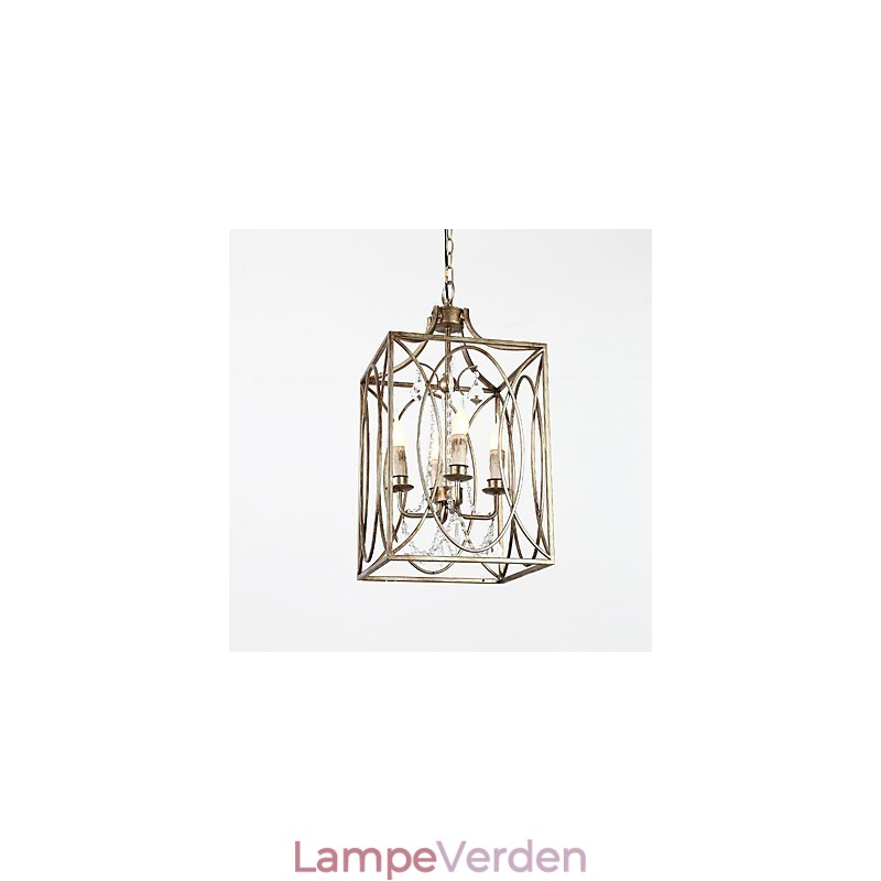 Fire lette vintage metal amerikansk industriel loft maleri farve europæisk lysekrone lampe indendørs dekorere pendel lampe