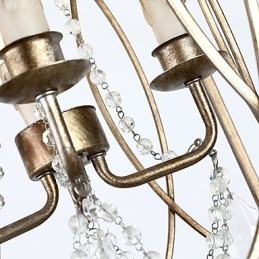 Fire lette vintage metal amerikansk industriel loft maleri farve europæisk lysekrone lampe indendørs dekorere pendel lampe