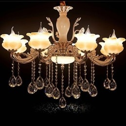 Jade Crystal Pendel lampe