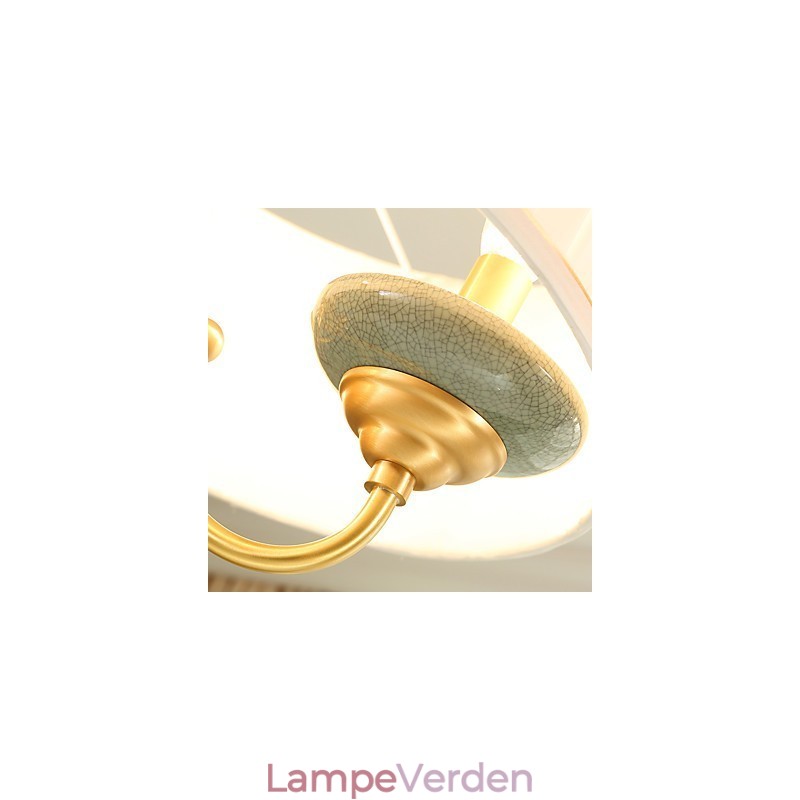 Alle kobber lysekrone Jade dekorative lysekrone