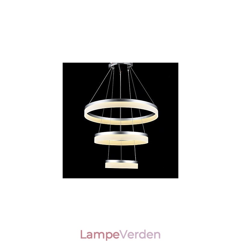 Runde lysekrone Lys Belysning Moderne Akryl Lamper Luksuriøse Tre Ringe Loftslamper