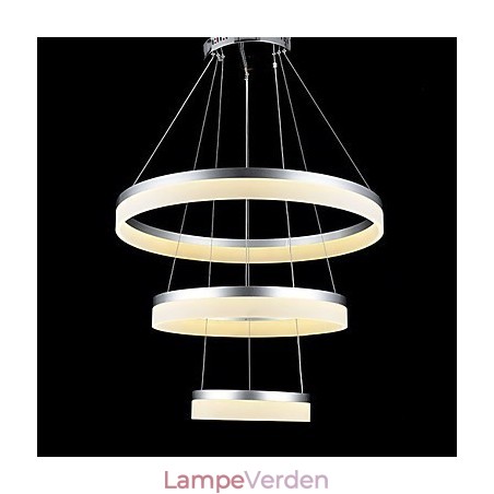 Runde lysekrone Lys Belysning Moderne Akryl Lamper Luksuriøse Tre Ringe Loftslamper Runde lysekrone Lys Belysning Moderne Akryl Lamper Luksuriøse Tre Ringe Loftslamper