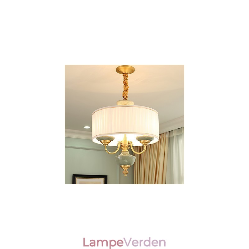 Alle kobber lysekrone Jade dekorative lysekrone