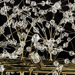 Traditionel klassisk galvaniseret funktion til lysekrone i krystalmetal