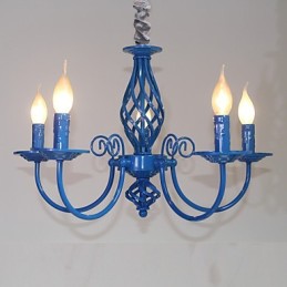 Moderne Moderne Traditionel Klassisk Vintage Retro Andre funktioner til Mini Style stearinlys stil Metal lysekrone