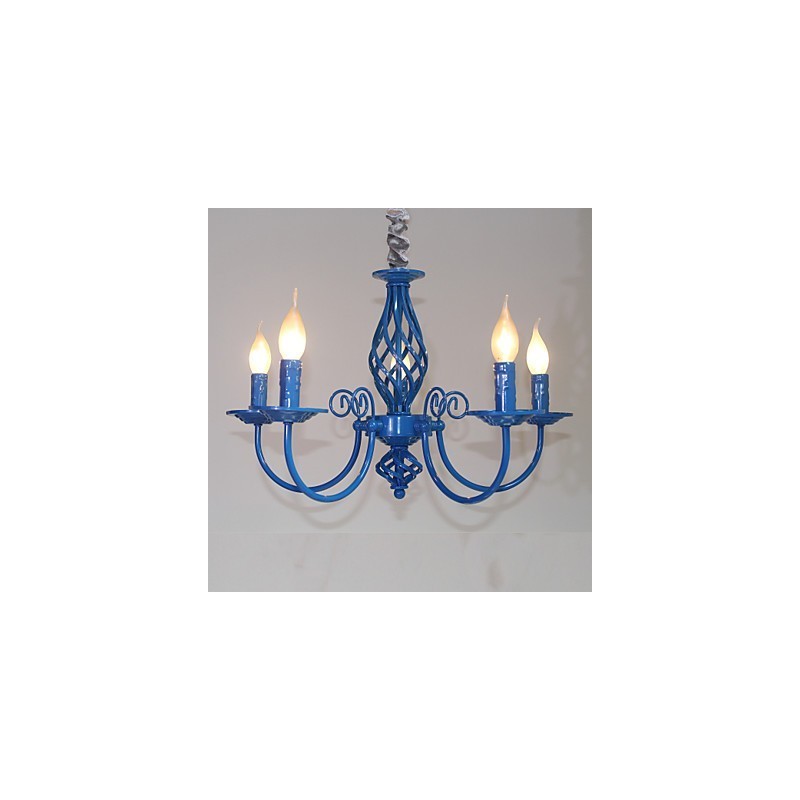 Moderne Moderne Traditionel Klassisk Vintage Retro Andre funktioner til Mini Style stearinlys stil Metal lysekrone
