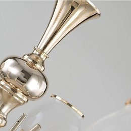 Moderne moderne galvaniseret funktion til Crystal Metal lysekrone