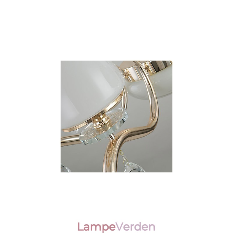Moderne moderne galvaniseret funktion til Crystal Metal lysekrone