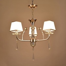 Moderne moderne galvaniseret funktion til Crystal Metal lysekrone