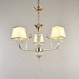 Moderne moderne galvaniseret funktion til Crystal Metal lysekrone