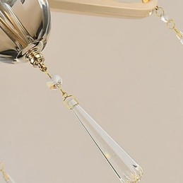 Moderne moderne galvaniseret funktion til Crystal Metal lysekrone