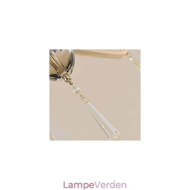 Moderne moderne galvaniseret funktion til Crystal Metal lysekrone