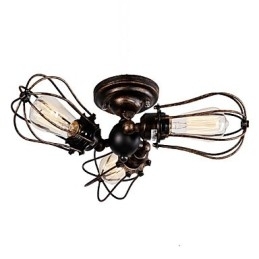 Retro maleri funktion til mini stil designere metal lysekrone