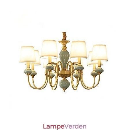 Lysekrone Traditionel klassisk country messing funktion til Mini Style Metal 8 pærer Lysekrone Traditionel klassisk country messing funktion til Mini Style Metal 8 pærer