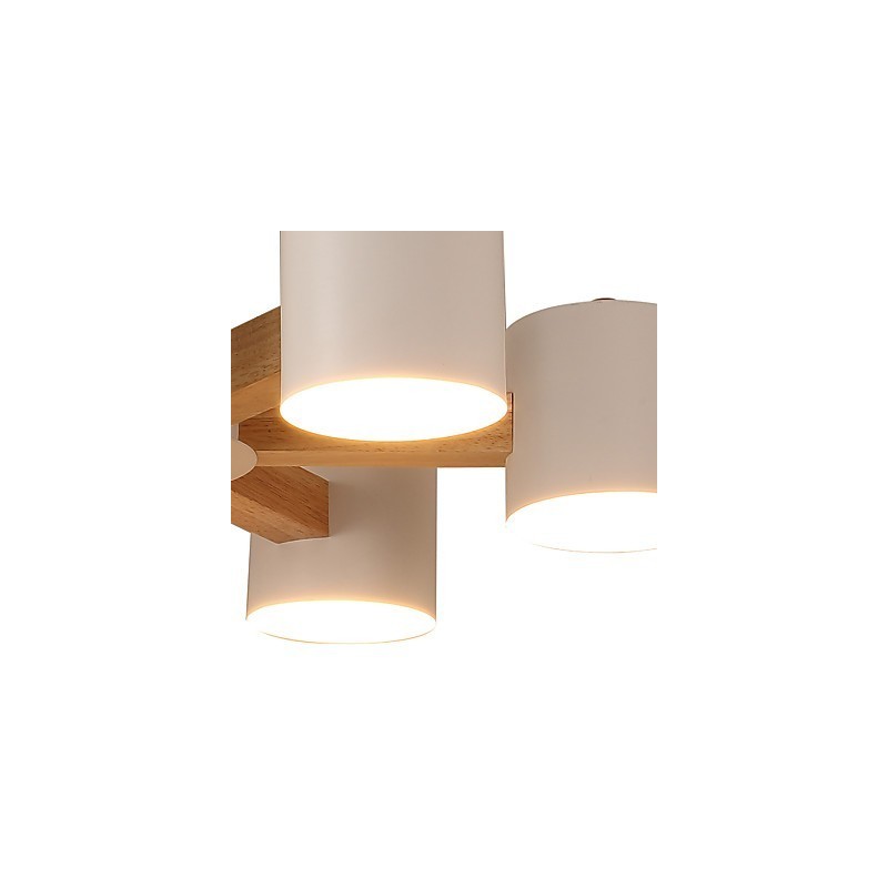 Lysekrone med 6 lys Moderne Moderne Traditionel Klassisk Vintage Country Wood Feature til træ