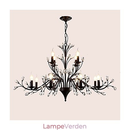 12 lys krystal lysekrone moderne moderne traditionel klassisk vintage retro land maleri funktion 12 lys krystal lysekrone moderne moderne traditionel klassisk vintage retro land maleri funktion