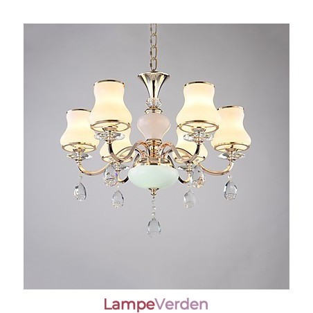 Lysekrone Moderne moderne galvaniseret funktion til krystalmetal Lysekrone Moderne moderne galvaniseret funktion til krystalmetal