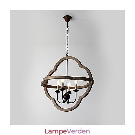 Vintage metal amerikansk industriel loft maleri farve træ lysekrone lampe indendørs dekorere pendel lampe Vintage metal amerikansk industriel loft maleri farve træ lysekrone lampe indendørs dekorere pendel lampe