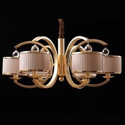 Moderne moderne bronze metal lysekrone