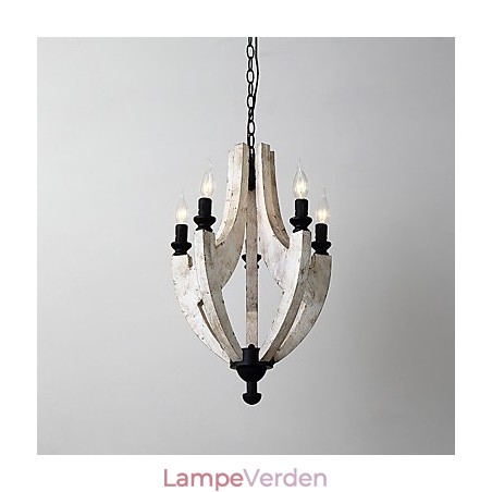 Vintage maleri funktion Mini stil træ bambus lysekrone lampe dekorere Pendant lampe Vintage maleri funktion Mini stil træ bambus lysekrone lampe dekorere Pendant lampe