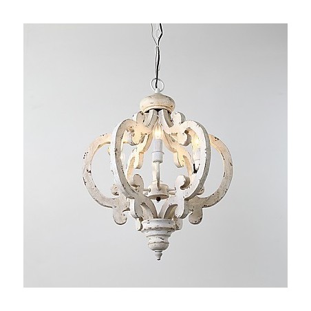Vintage maleri funktion Mini stil træ bambus lysekrone lampe dekorere Pendant lampe Vintage maleri funktion Mini stil træ bambus lysekrone lampe dekorere Pendant lampe