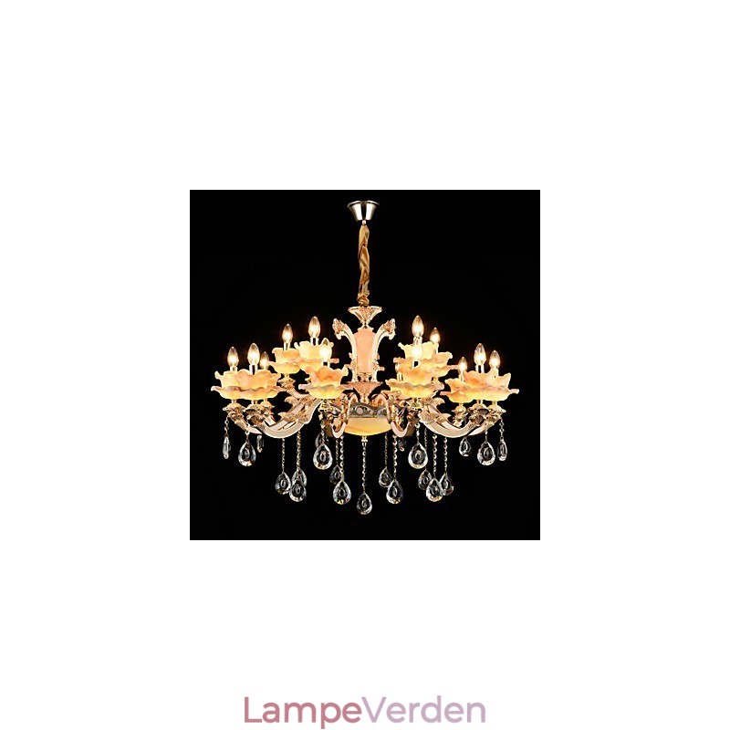 Pendel lys zinklegering funktion til krystal mini stil metal indendørs butikker 15 pærer