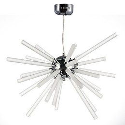 Globe Chrome-funktion til Crystal Metal lysekrone