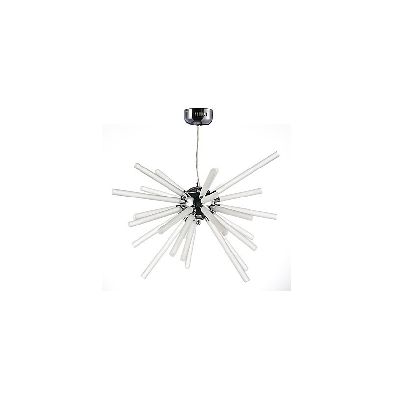 Globe Chrome-funktion til Crystal Metal lysekrone