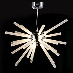 Globe Chrome-funktion til Crystal Metal lysekrone