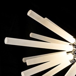 Globe Chrome-funktion til Crystal Metal lysekrone