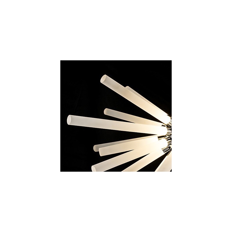 Globe Chrome-funktion til Crystal Metal lysekrone