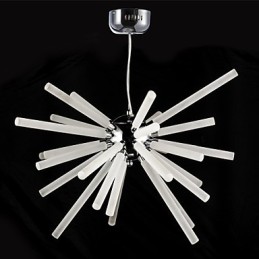Globe Chrome-funktion til Crystal Metal lysekrone
