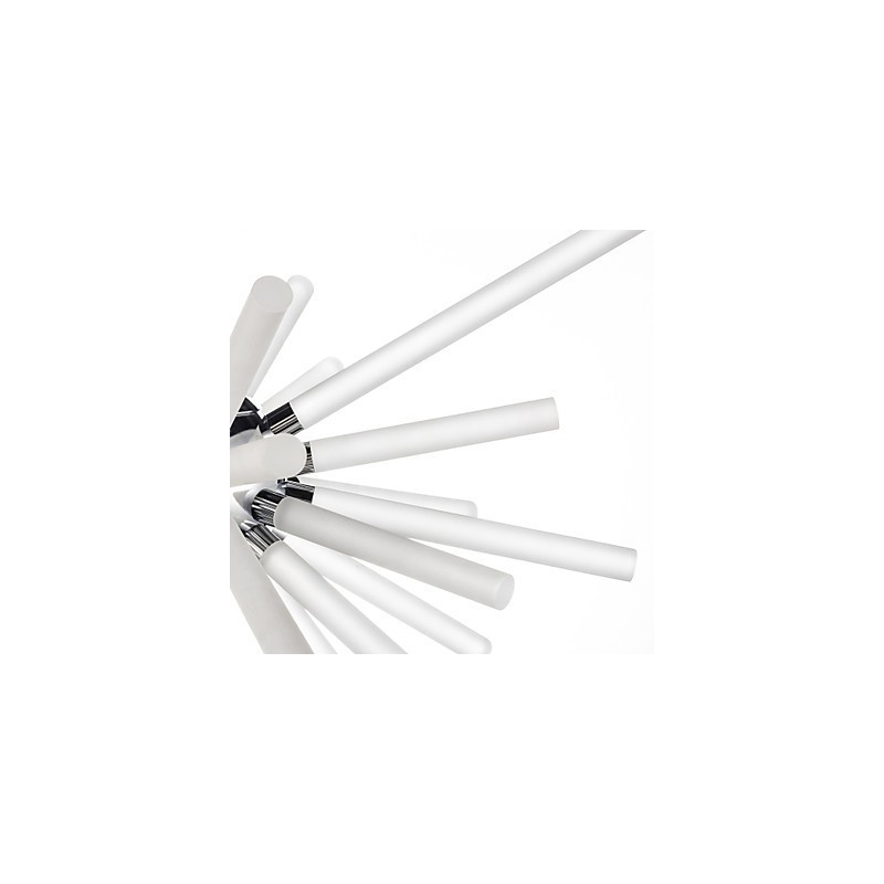 Globe Chrome-funktion til Crystal Metal lysekrone