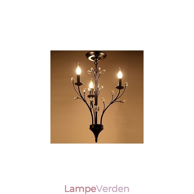 Moderne Moderne Traditionel Klassisk Rustik Lodge Vintage Retro Lanterne Country Globe maleri funktion til krystallysekrone
