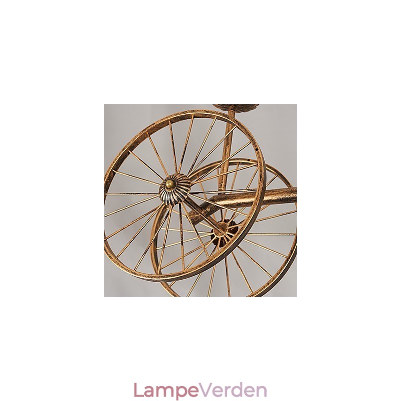 Rustik Lodge Vintage Retro Country Globe maleri funktion til Mini Style Designere Metal lysekrone
