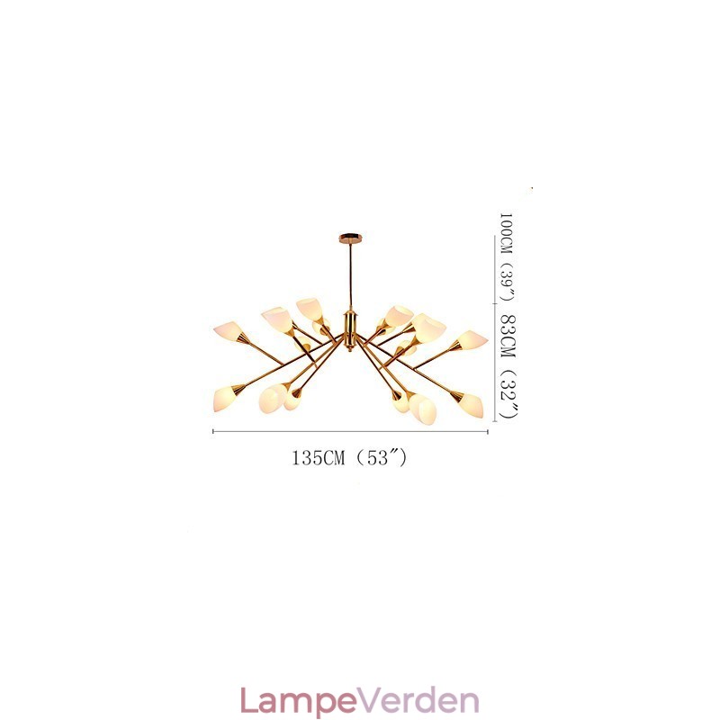 Nordic Simple Atmosfærisk Pastoral Lysekrone Kreativ Lobby Lysekrone Lampe