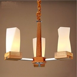 Simple Art belysning Massivt træ Creative Iiving Loftslampe