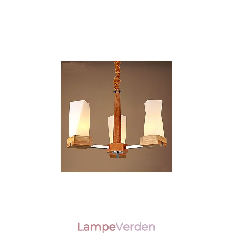 Simple Art belysning Massivt træ Creative Iiving Loftslampe