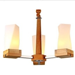 Simple Art belysning Massivt træ Creative Iiving Loftslampe