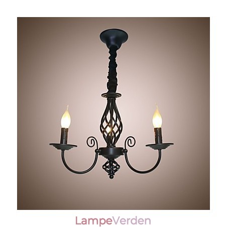 Europæisk stil lysekrone 3 lys lysekrone Simple Lights Creative Iron stearinlys Lamper Europæisk stil lysekrone 3 lys lysekrone Simple Lights Creative Iron stearinlys Lamper