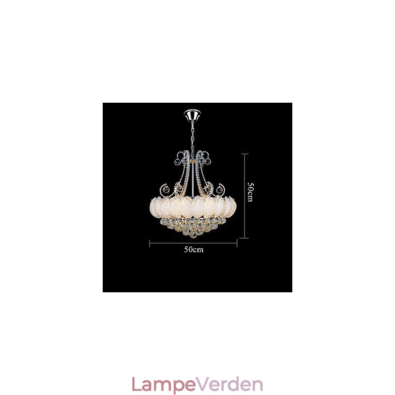 Moderne luksus lysekrone Crystal Pendel Diameter 50CM Indeholder 8 pærer
