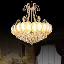 Moderne luksus lysekrone Crystal Pendel Diameter 50CM Indeholder 8 pærer