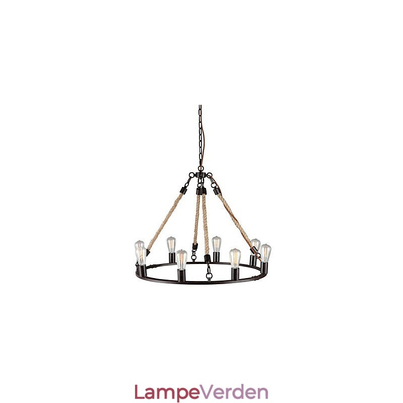 Vintage Mini Style Maleri Metal Lysekrone